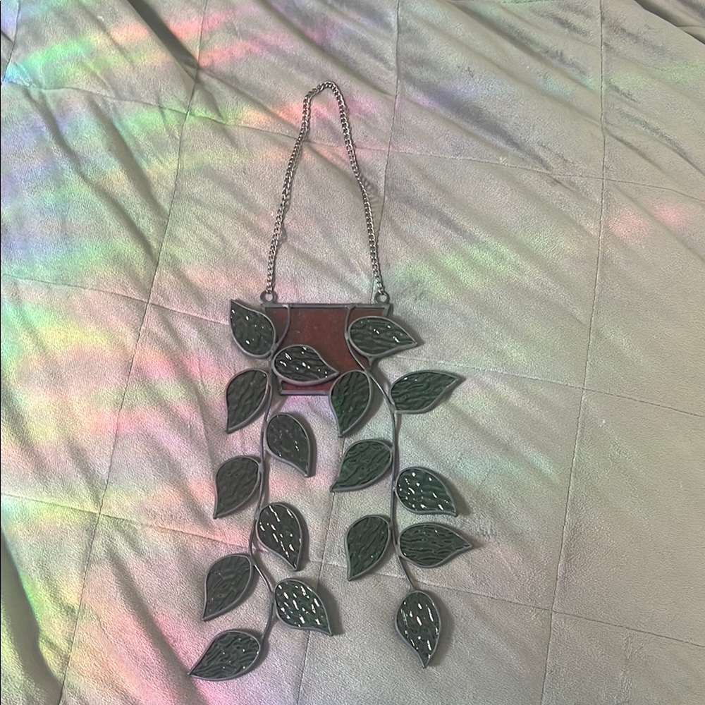 Stained Glass vine plant decor, for windows.
